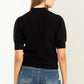 HYFVE Lovely Embrace Puff Sleeve Sweater Top