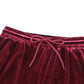 SYNZ Red Velvet Long Sleeve Top and Pants Lounge Set