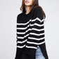 BiBi Ribbed Hem Stripe Sweater