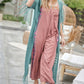 DAVI & DANI Long Summer Cardigan with Fringe