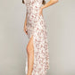 NUVI APPAREL Empire waist satin dress