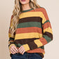 BOMBOM Fall Multi-Color StripedTop