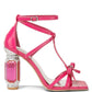 RAG Company Affluence T Strap Stone Encrusted Heeled Sandal