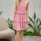 DAVI & DANI Casual Ruffle Sleeveless Mini Summer Dress