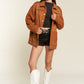 JADE BY JANE Faux Fur and Suede Jacket JJO5028P