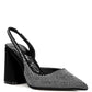 RAG & Co. Saranna Rhinestone Embellished Suede Heel Sandals
