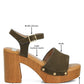 RAG & Co. Daniela Suede High Block Sandals