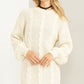 HYFVE Cable-Knit Ribbed Mini Sweater Dress