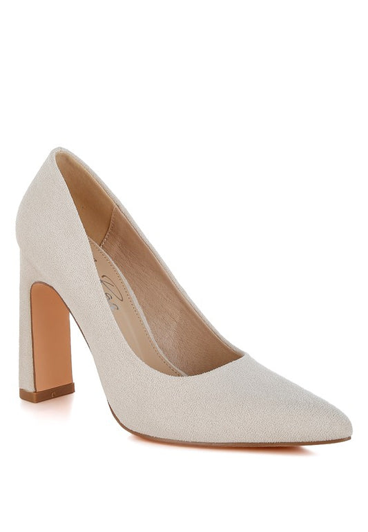 Uboa Slim Block Heel Pumps