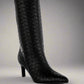 RAG & Co. Mentha Woven Faux Leather Boots