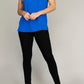 NUVI APPAREL V neck Top with ruffle Shoulder