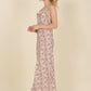 LILOU Leopard Cami Dress with chain trim