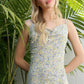 LILOU Casual Floral Print Dress with Cowl Neck & Open Back - SL summer dress
