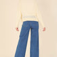 LILOU Wool Blended Sheer Cardigan