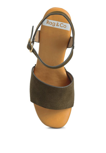 RAG & Co. Daniela Suede High Block Sandals