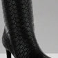 RAG & Co. Mentha Woven Faux Leather Boots