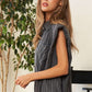 DAVI & DANI Stripe Button Down Shirt and Long Pants Set