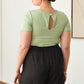 ZENOBIA Plus Size Drawstring Elastic Waist Shorts with Pockets