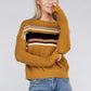 AMBIANCE APPAREL Striped Pullover Knit Sweater