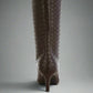 RAG & Co. Mentha Woven Faux Leather Boots