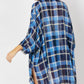 DAVI & DANI Striped Short Sleeve Cardigan