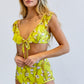 DAVI & DANI 2 Piece Floral Swimwear Set