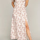NUVI APPAREL Empire waist satin dress