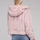 AMBIANCE APPAREL Fluffy Zip-Up Teddy Hooded Coat