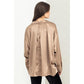 HYFVE Charmed Oversized Buttoned Down Satin Shirt