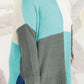 SYNZ Plus Size Color Block Round Neck Sweater