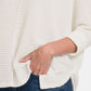 ZENANA Full Size Round Neck High-Low Slit Knit Top
