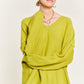 JADE by JANE V-neck Oversized Plus-size Sweater