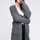 BIBI Twist Knitted Open Front Cardigan with Pockets