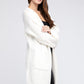 BIBI Twist Knitted Open Front Cardigan with Pockets