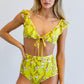 DAVI & DANI 2 Piece Floral Swimwear Set