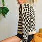 JADE by JANE Contrast pattern Cardigan Sweater