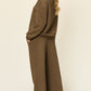 DOUBLE TAKE Full Size Texture Long Sleeve Top and Pants Lounge Set