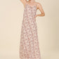 LILOU Leopard Cami Dress with chain trim