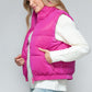 SNOBBISH Hot Pink Fine Fur Lining Quilted Vest