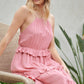 DAVI & DANI Casual Ruffle Sleeveless Mini Summer Dress