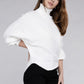 ZENANA Viscose Dolman Sleeve Turtleneck Sweater