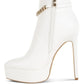RAG & Co. Narok Metallic Chain Detail Boots