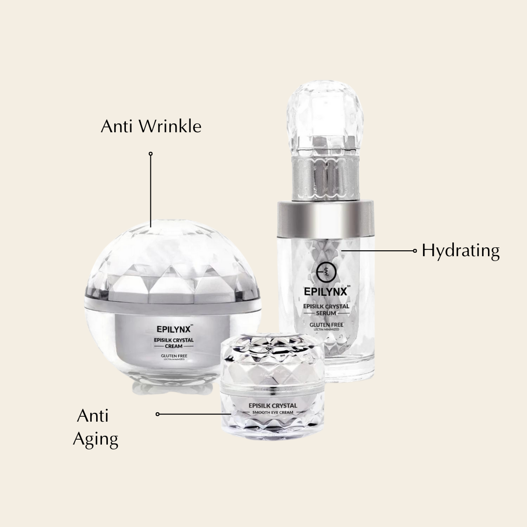 Wrinkle Smoothing Hydration Set for Sensitive Skin – Vegan, Gluten-Free 3-Piece Brightening & Firming Collection
