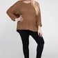 EESOME Plus Size Crew Neck Knit Sweater