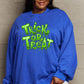 SIMPLY LOVE Full Size "TRICK OR TREAT" Graphic Sweatshirt