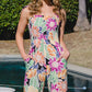 ODDI Full Size Floral Sleeveless Wide Leg Jumpsuit
