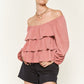 JADE by JANE Tiered flounce designed Top JJT5023