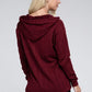 NUVI APPAREL Wine Red Textured Knitted Pullover Hoodie