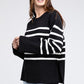 BiBi Ribbed Hem Stripe Sweater