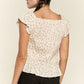 JADE by JANE Plus-size Floral Print Ruffled top